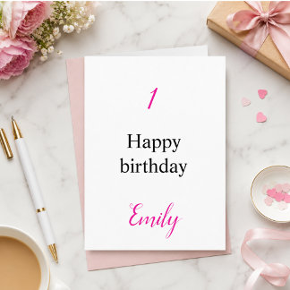 Agradecimento Cartão de Celebração de Aniversário Personalizado