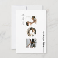 Cartão de Colagem de Fotografias do dia de as mães