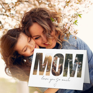 Agradecimento Cartão de Colagem de Fotos da MAMÃE – Mensagem Per