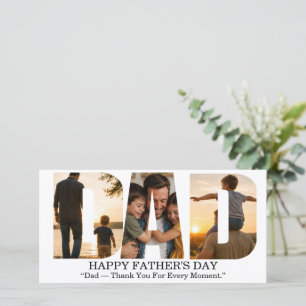 Agradecimento Cartão de Colagem de Fotos Personalizado do Dia do