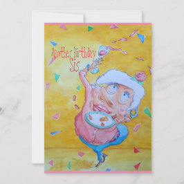 Agradecimento Cartão de comemoração de aniversário da irmã