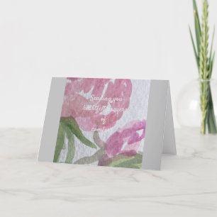 Agradecimento cartão de compaixão