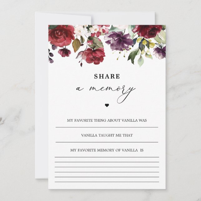 Agradecimento Cartão de Compartilhamento de Memória de Celebraçã (Frente)