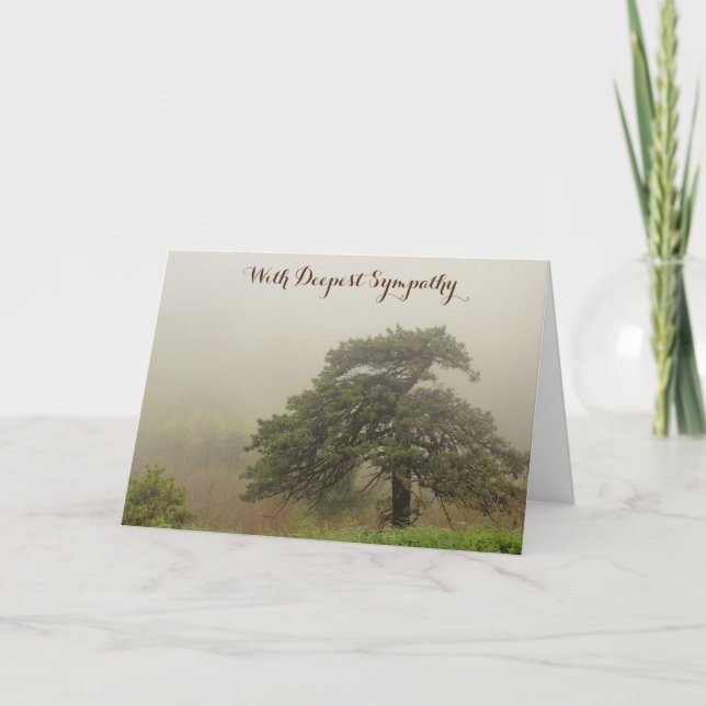 Agradecimento Cartão de condolências (Frente)