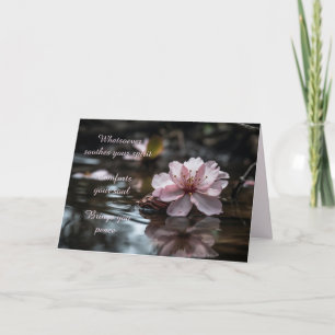 AGRADECIMENTO CARTÃO DE CONDOLÊNCIAS CHERRY BLOSSOM