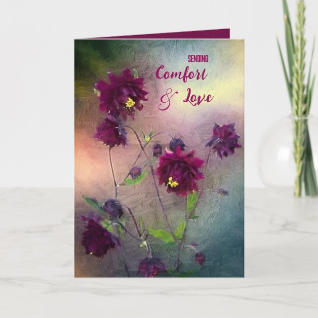 AGRADECIMENTO CARTÃO DE CONDOLÊNCIAS CONFORTO E AMOR (Frente)