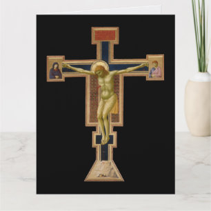 Agradecimento Cartão de condolências do Crucifixo de Giotto circ