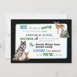 Agradecimento Cartão de condolências JW para Irmãos - Revelação 