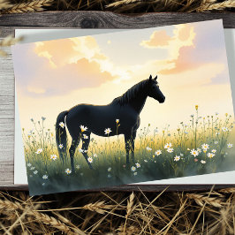 Agradecimento Cartão de Condolências para Cavalo