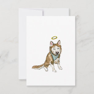 Agradecimento Cartão de condolências Rainbow Dog
