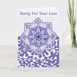 Agradecimento Cartão de condolências Roxo-Design