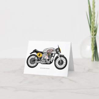 Agradecimento Cartão de cumprimento clássico da motocicleta