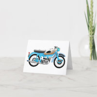 Cartão de cumprimento clássico da motocicleta da