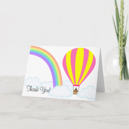 Agradecimento Cartão de Cumprimentos de Balão de Ar Quente - Fun