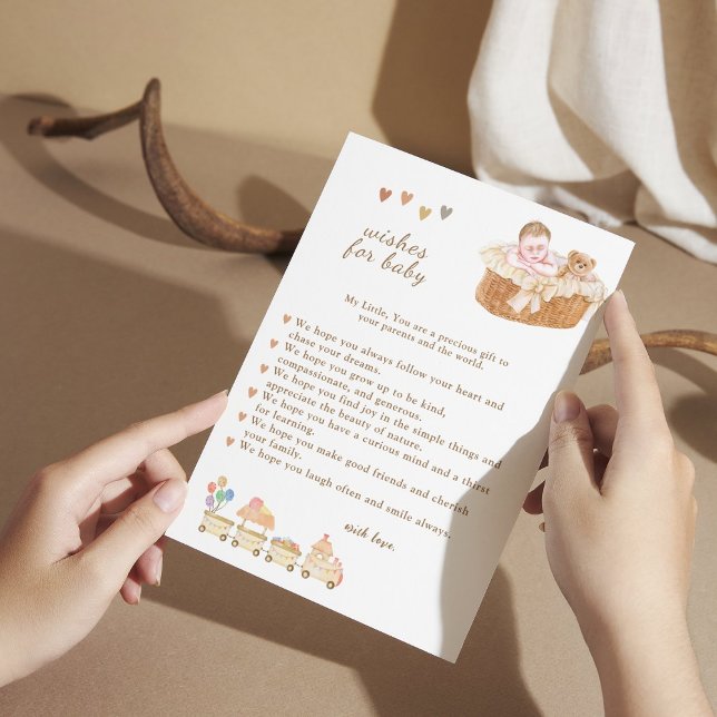 Agradecimento Cartão de Desejo de Bebê Encantado (Criador carregado)