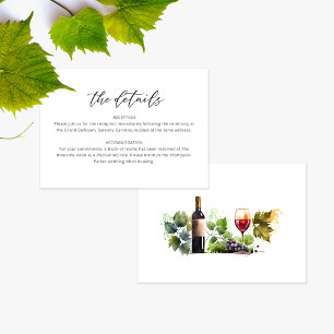 Agradecimento Cartão de Detalhes de Casamento de Script de Aquar