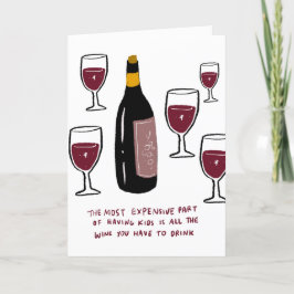 Agradecimento Cartão de Dia da Mãe Engraçado | Todo O Vinho