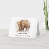 *~* Cartão de Dia de as mães AP72 Photo MAMA BEAR