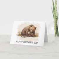*~* Cartão de Dia de as mães BEAR de Foto AP72 Cub