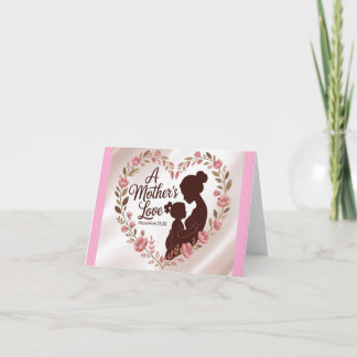 Agradecimento Cartão de Dia de as mães Cristão de Amor de Mãe