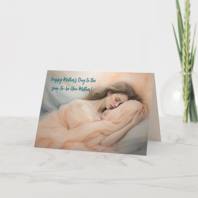 AGRADECIMENTO CARTÃO DE DIA DE AS MÃES DA MÃE A SER (Frente)