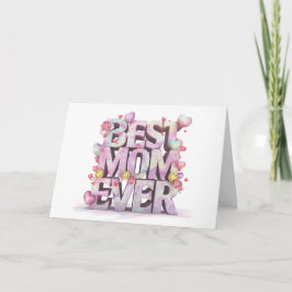 Agradecimento *~* Cartão de Dia de as mães Whimsical Emoji AP72