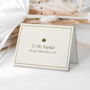 Agradecimento Cartão de Dia de Casamento do Padrasto Ivory Gold