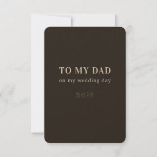 Agradecimento Cartão de Dia de Casamento - Pai/Papai