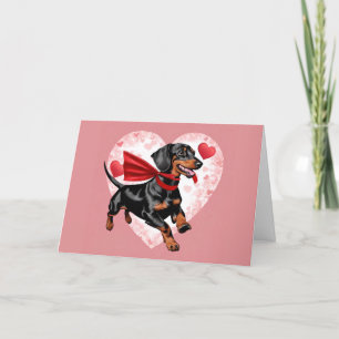 Agradecimento Cartão de Dia dos Namorados Dachshund