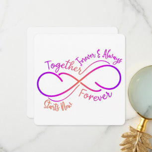 Agradecimento Cartão de Dia dos Namorados - Para Sempre e Sempre