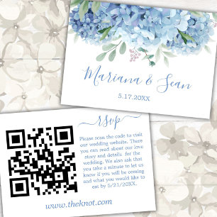 Agradecimento Cartão de Enclosure de Código QR para Casamento co