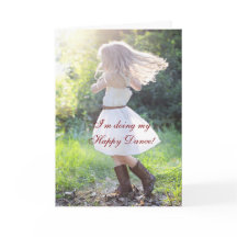 CARTÃO DE ENCORAJAMENTO DE DANÇA FELIZ