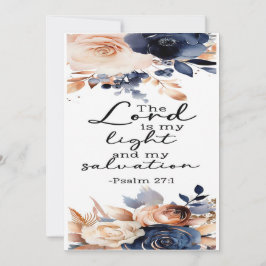 Agradecimento Cartão De Encorajamento Psalms 27:1