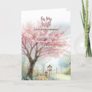 Agradecimento Cartão de Felicitações de Aniversário de Casamento