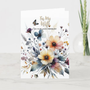 Agradecimento Cartão de Felicitações de Aniversário de Casamento