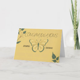 Agradecimento Cartão de Felicitações de Casamento