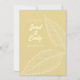 Agradecimento Cartão de Felicitações de Casamento em Ouro Macio