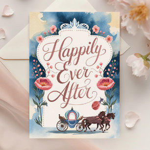 Agradecimento Cartão de Felicitações de Casamento Felizes para S