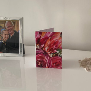 Agradecimento Cartão de Felicitações em Branco com Arte Original