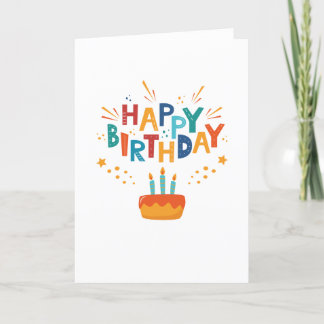 Agradecimento Cartão de Feliz Aniversário de Celebração