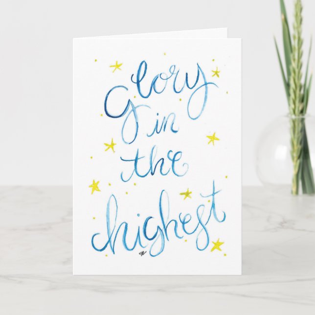 Agradecimento Cartão de Feriado de Natal em Watercolor (Frente)