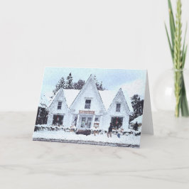 Agradecimento Cartão de Feriado Snowy Vermont