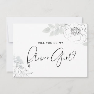 Agradecimento Cartão de Flor de Ilustração Floral Botânica