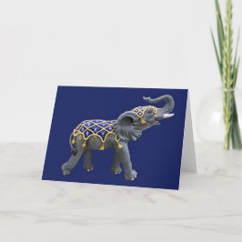 Agradecimento Cartão de Foto de Elefante de Carrusel