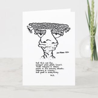 Agradecimento Cartão de Freak Bem Lido Humoroso 1-6-23