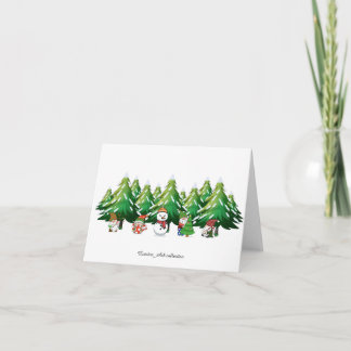 Agradecimento Cartão de Gnomo de Natal