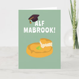 Agradecimento Cartão De Graduação Árabe Alf Mabrook Knafeh