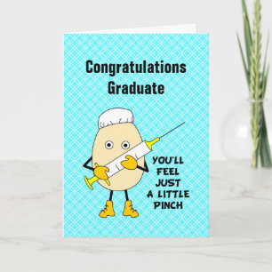 Agradecimento Cartão de Graduação de Enfermeira com Pinch Egghea