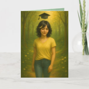 Agradecimento Cartão de Graduação de Identidade Personalizado Ca