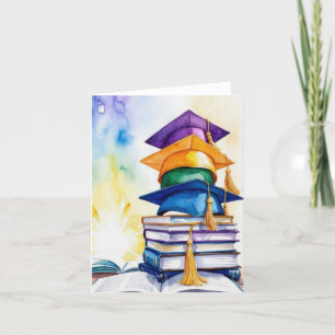 Agradecimento Cartão de graduação, formando, parabéns